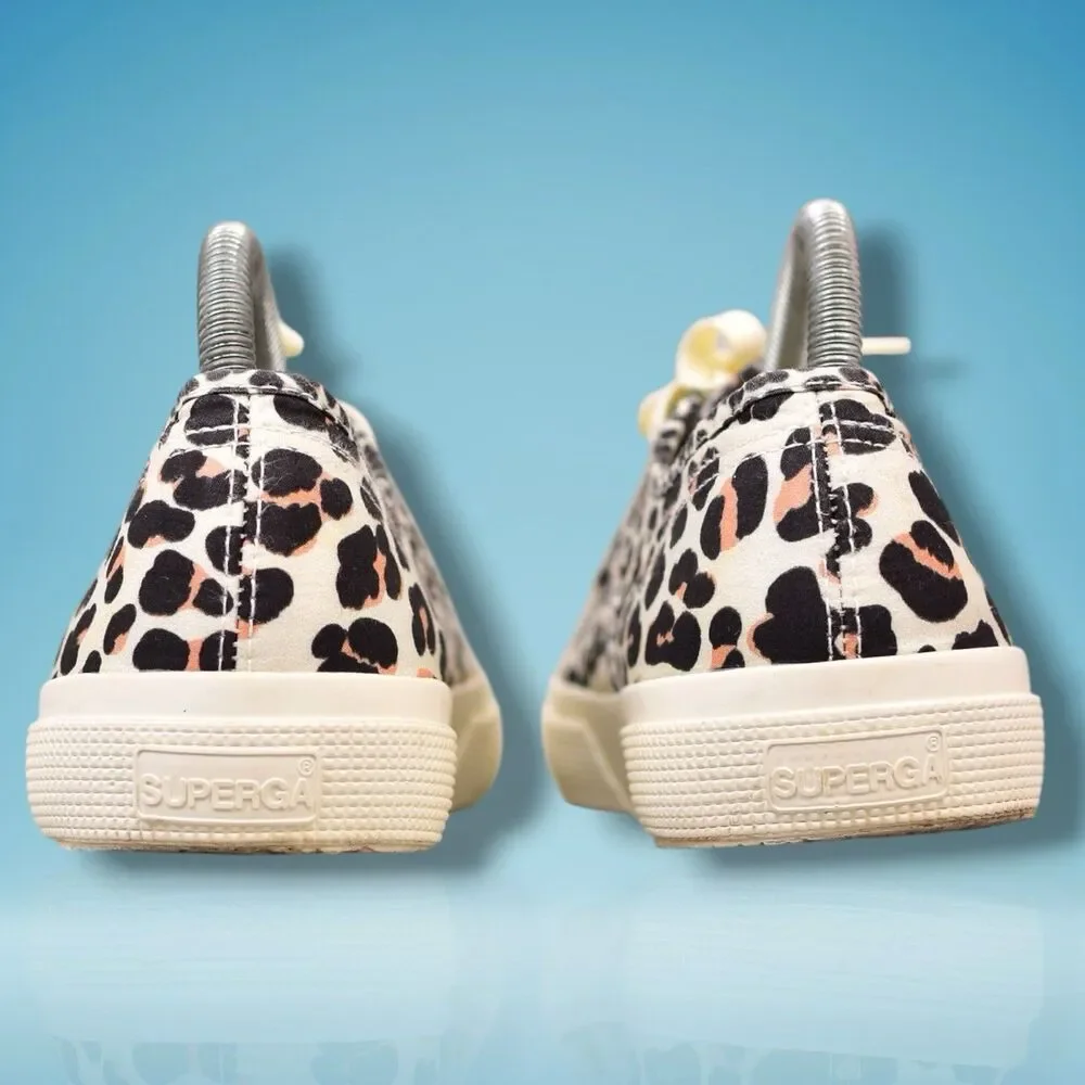 Superga 2750 Sneakers Women’s Size 8 EU 39 Light Leopard Cheetah Print